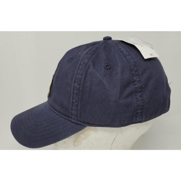 Campground Hat Men Navy Blue Summer Camping, Cotton Woven Embroidered Adjustable - Picture 4 of 5